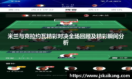 米兰与克拉约瓦精彩对决全场回顾及精彩瞬间分析